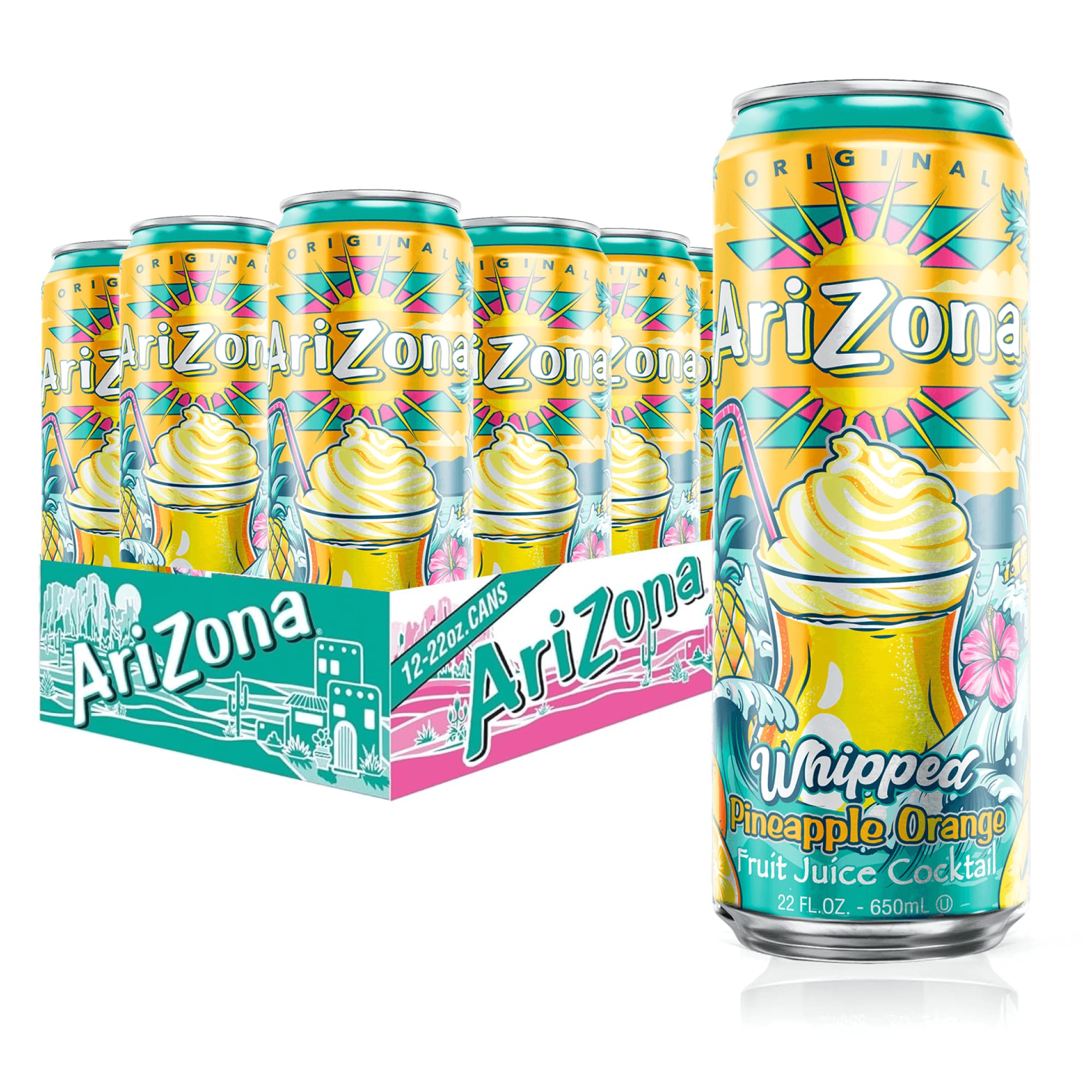 Amazon.com : AriZona Whipped Pineapple Orange |Fruit Juice