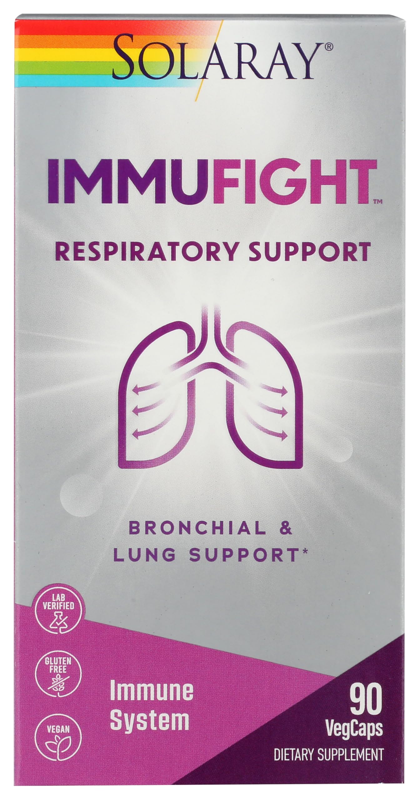 Solaray ImmuFight™, Respiratory Support, 90 VegCaps