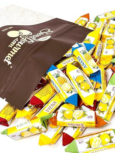 Arcor - Caramelo duro prémium  Viena surtido de frutas rellenas de dulces  2 libras