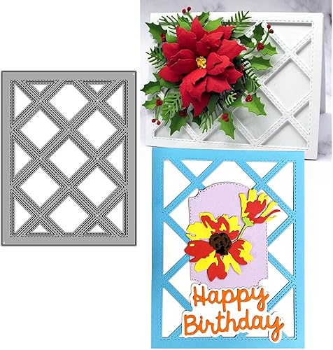 Miniatura 2 de Troqueles de corte para hacer tarjetas, troquelados de metal, herramienta de álbum de recortes, marco hueco, plantilla de perforación para