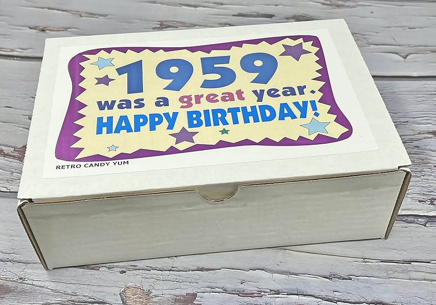 Amazon.com : RETRO CANDY YUM ~ 1959 66th Birthday Gift Ideas