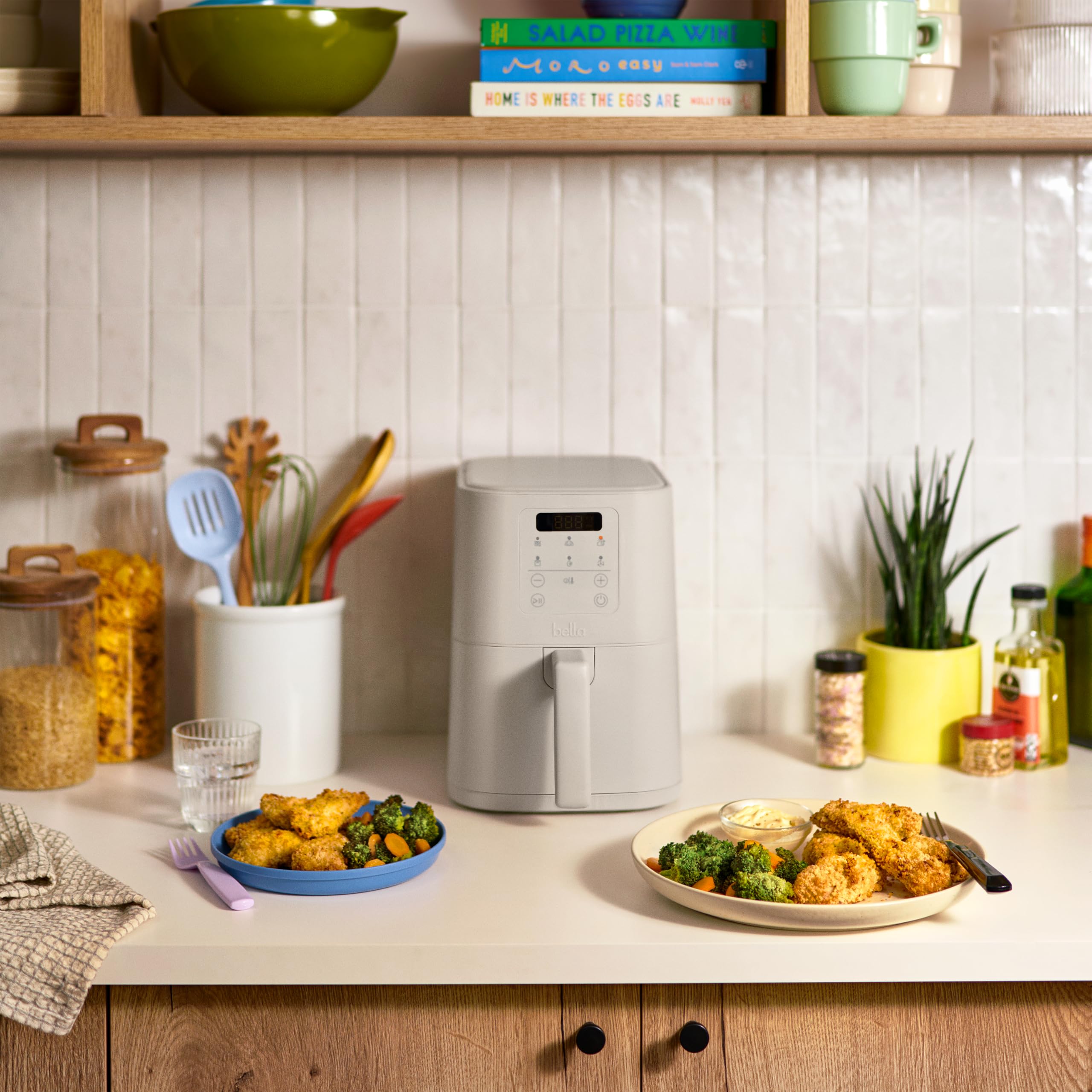 bella Slim 4.0 Qt Air Fryer, Oatmilk