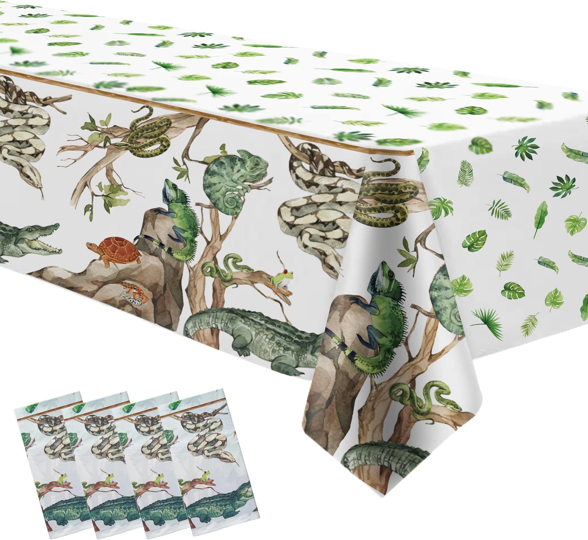 HIPVVILD Two Wild Birthday Tablecloth Decorations Disposable Safari Jungle 2nd