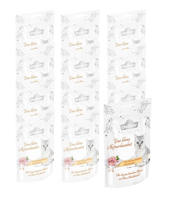 Dehner Premium Lovely - Bocadillo complementario para Gatos, sin Gluten, sin azúcar, para Gatos sensibles…