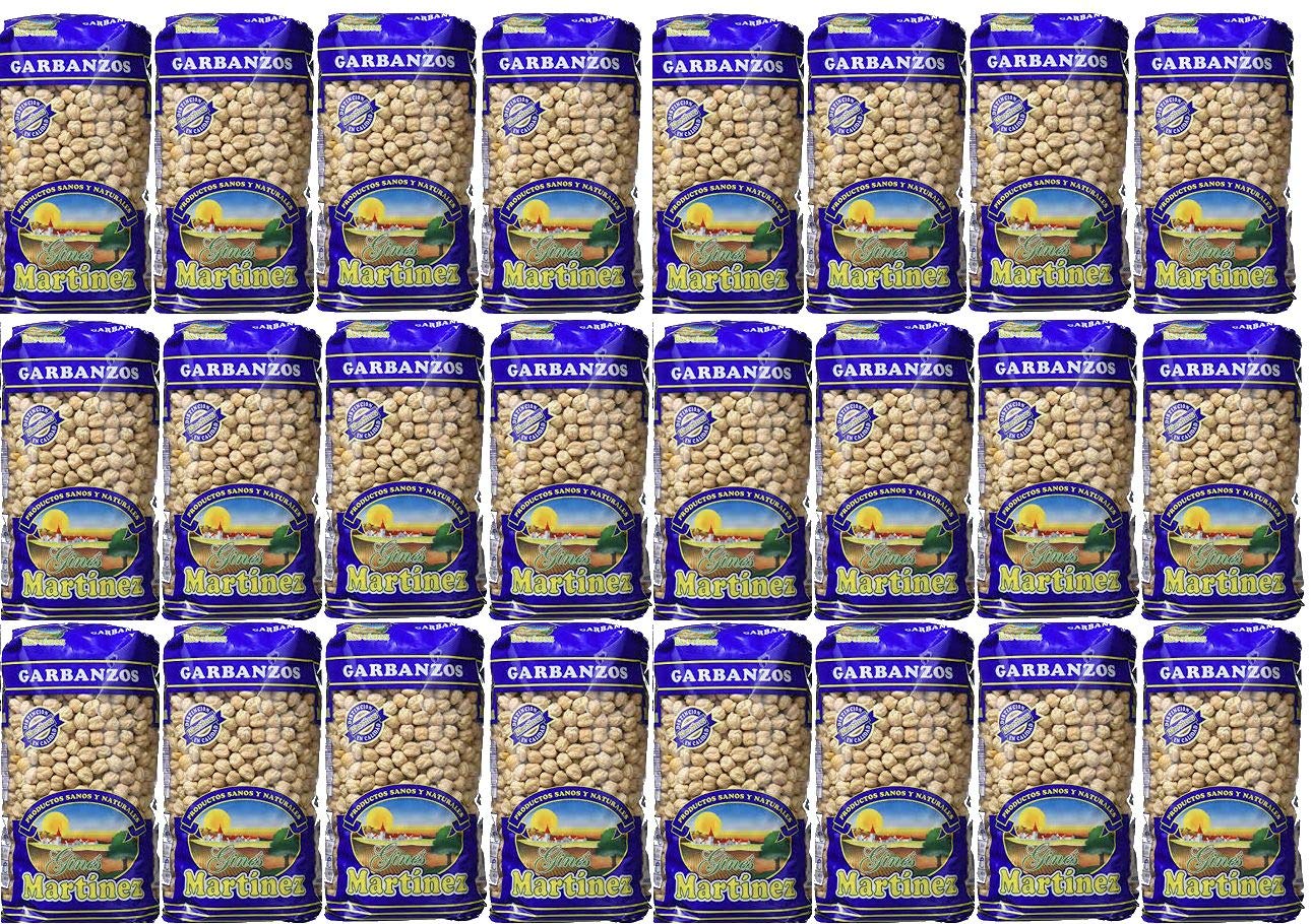 Garbanzo gordo lechoso paquetes de 500 g. [PACK 24 UNIDADES] total 12 kg.