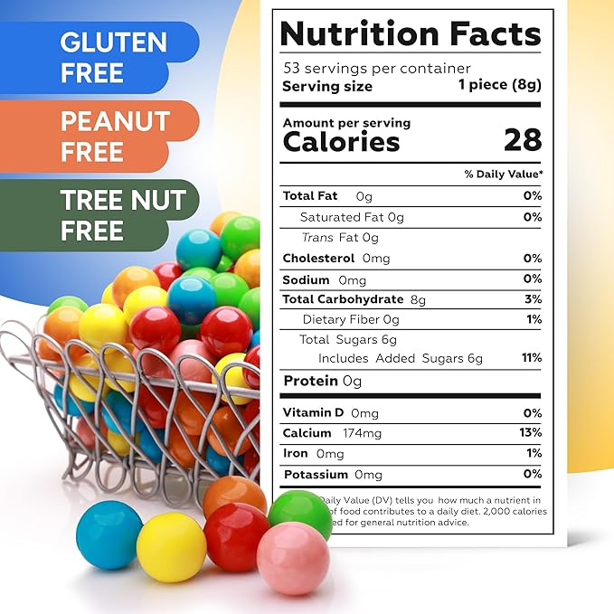 Chicles Gumballs para Niños - 2 Packs de 15 OZ - Surtidos miniatura 5
