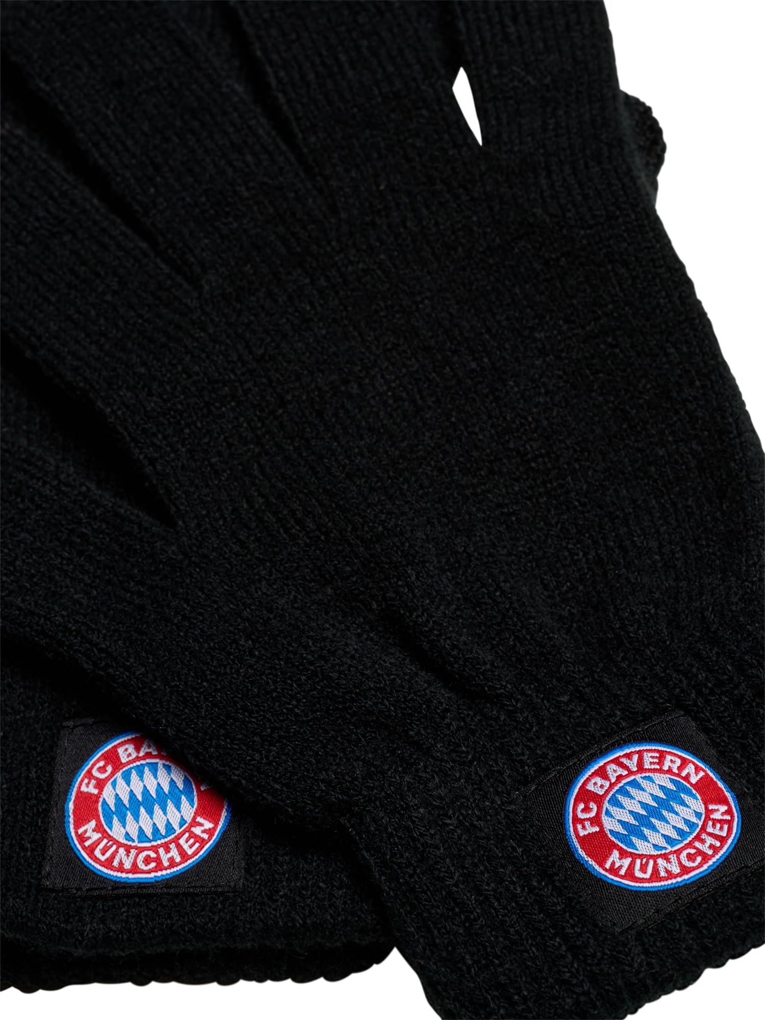 FC Bayern München R?kawiczki z dzianiny dotykowej czarne dla dzieci