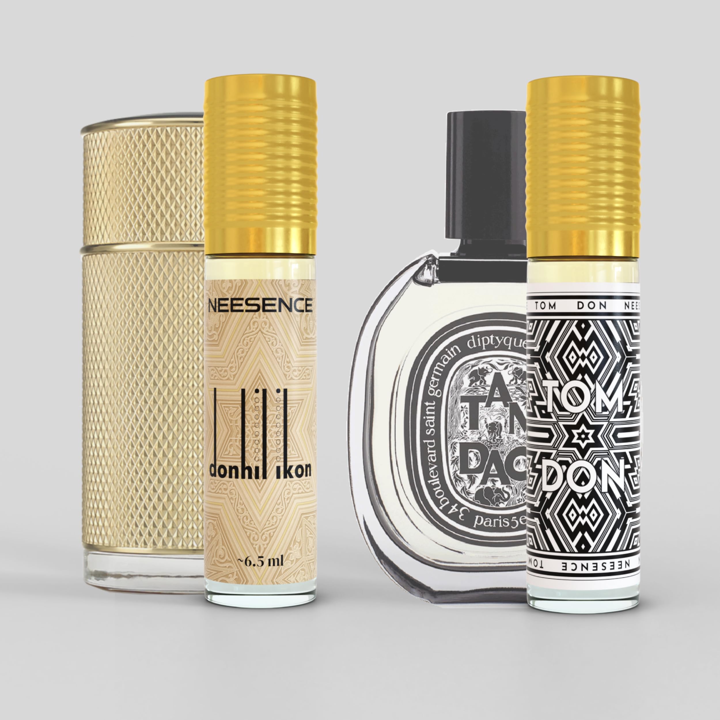 Tom Don & Donhil Icon Luxury Attar By NEESENCE Perfume Oil Combo 6.5ml Pack | Super Long Lasting 100% Alcohol Free & Pure | Best For Men Women Itra | SRK Special Perfume Oil-image-30