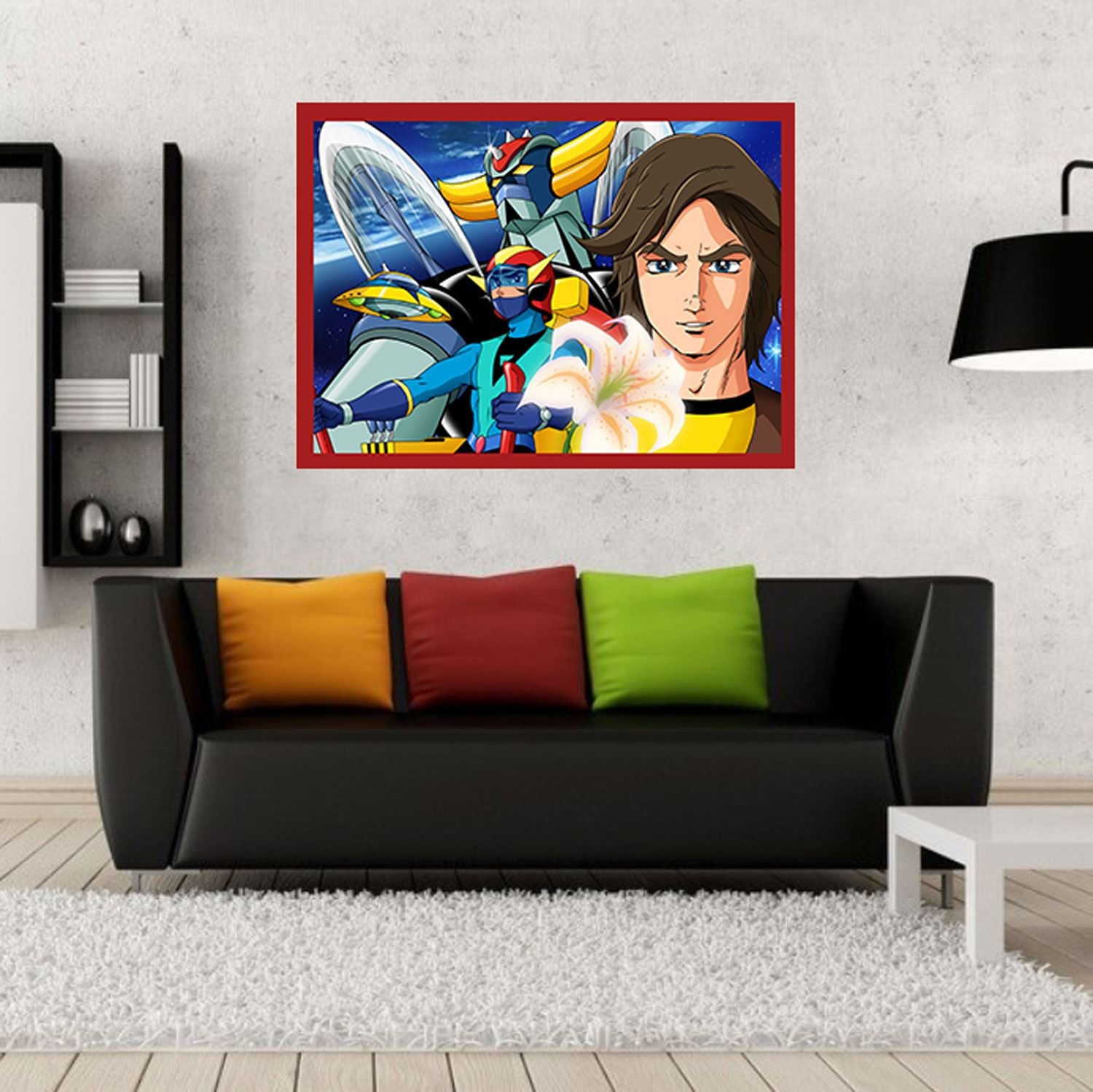 Poster Affiche Goldorak Grendizer Actarus Alcor Manga Mecha Anime(91x122cmB