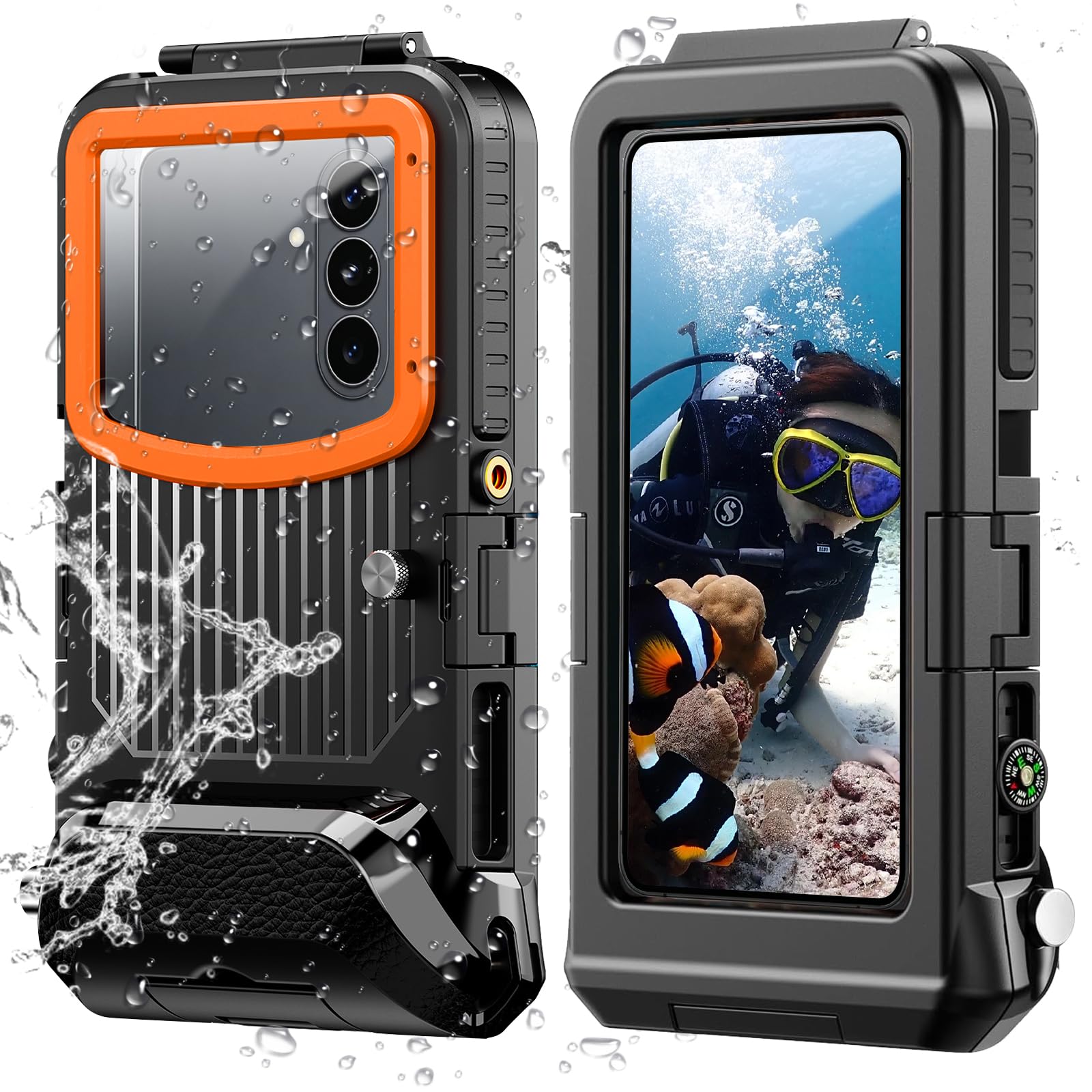 BDIG Unterwasser Handyhülle Kompatibel mit Samsung Galaxy S26/S25/S24/S23/S22/S21 [15m/50ft],Unterwasser-Handyhülle Für Samsung/Redmi/Für Huawei,IP68,Zum Tauchen Surfen, Fotos & Videos