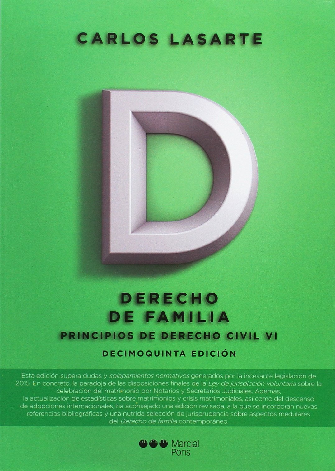 Principios de Derecho civil Tomo VI: Derecho de familia: 6 (Manuales universitarios)