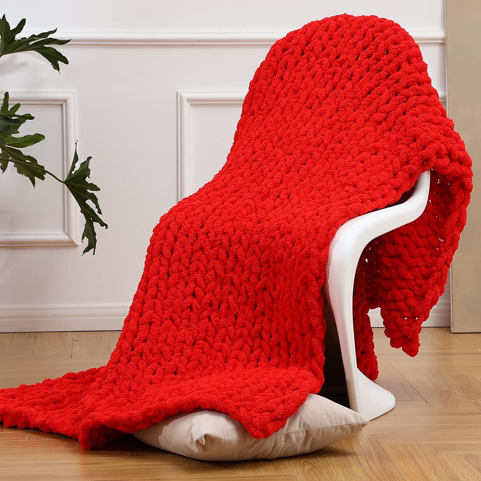 Coperta lana lavorata a maglia grossa Coperta in ciniglia fatta a mano Coperta lavorata a maglia grossa Coperta morbida calda accogliente per divano letto, sedia, miglior regalo, lavabile in lavatrice