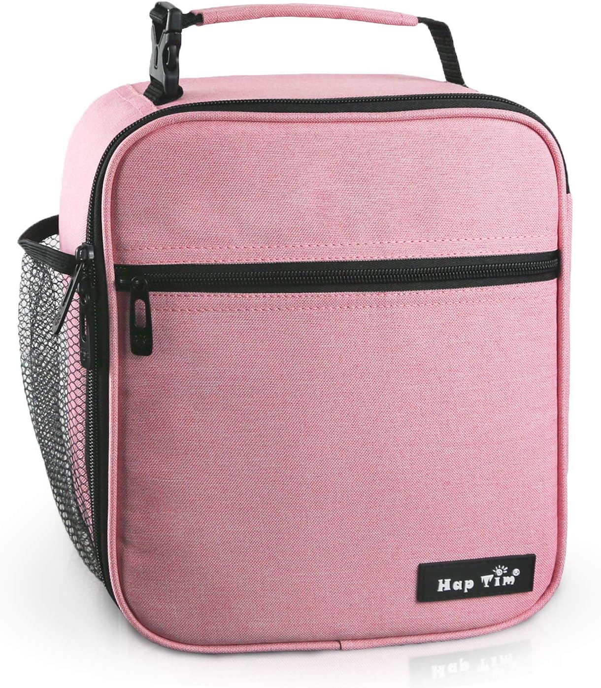 Hap Tim Insulated Lunch Bag for Adults & Kids, 6.5L Cool Girls Lunch Box Bag for Girl Women, Tough & Spacious Cooler Bag Bento Lunch Boxes for Adults & Girls (Pink UK-18654-PK)