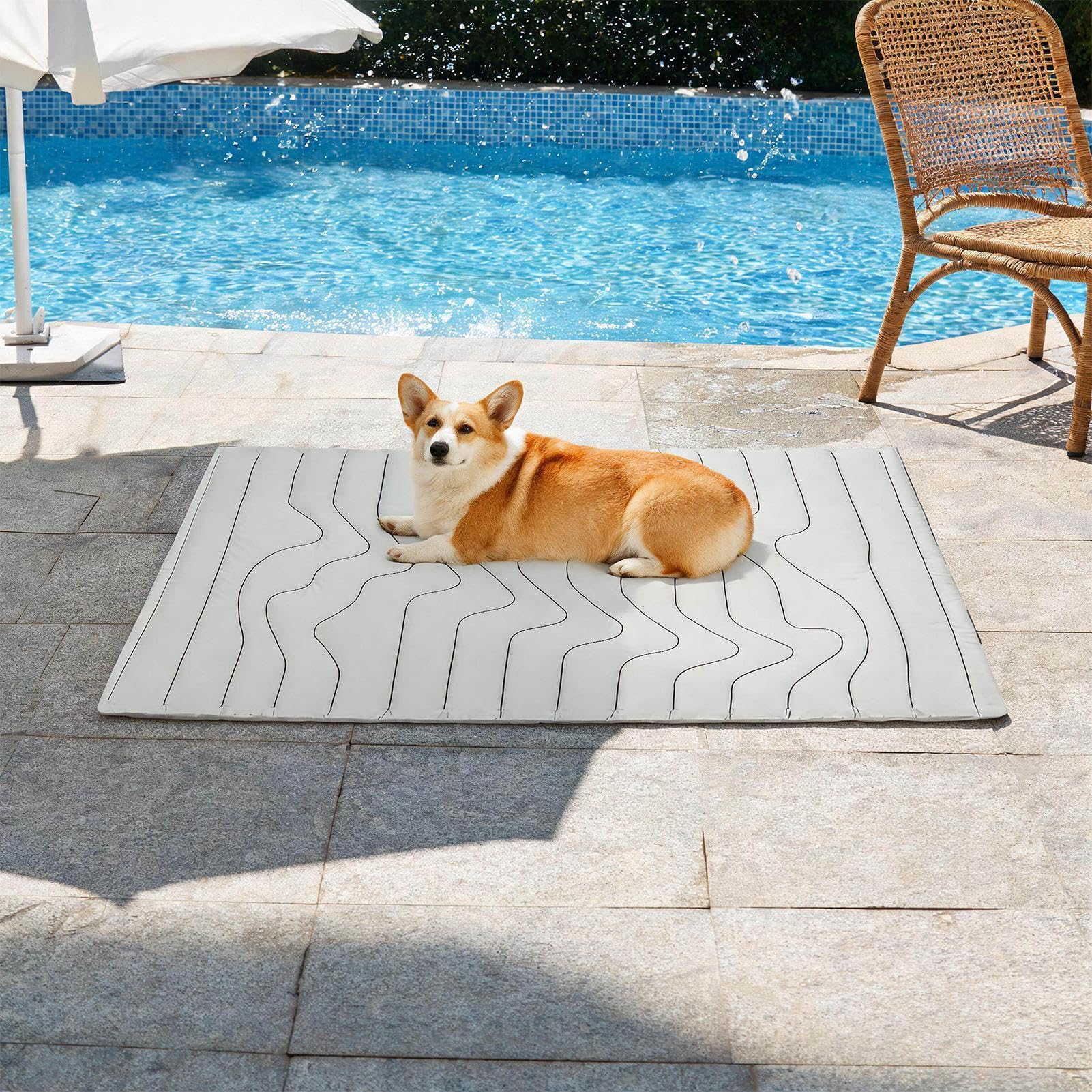 Générique Tapis rafraîchissant félin Lit imperméable Pliable | Tapis Rafraîchissant d'Été pour Petits Chiens Petits, Moyens, Grands, , Intérieur, Extérieur, Caisse, Chenil, Cage