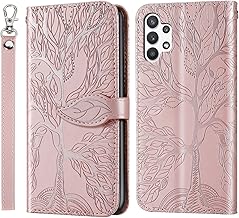 JayModCase Coque pour Samsung Galaxy A04 / A04S, Premium en Cuir PU Multifonction Antichoc Etui à Rabat, Support Fentes Cartes Pochette de Portefeuille Cuir Coque Samsung Galaxy A04 / A04S - Or Rose