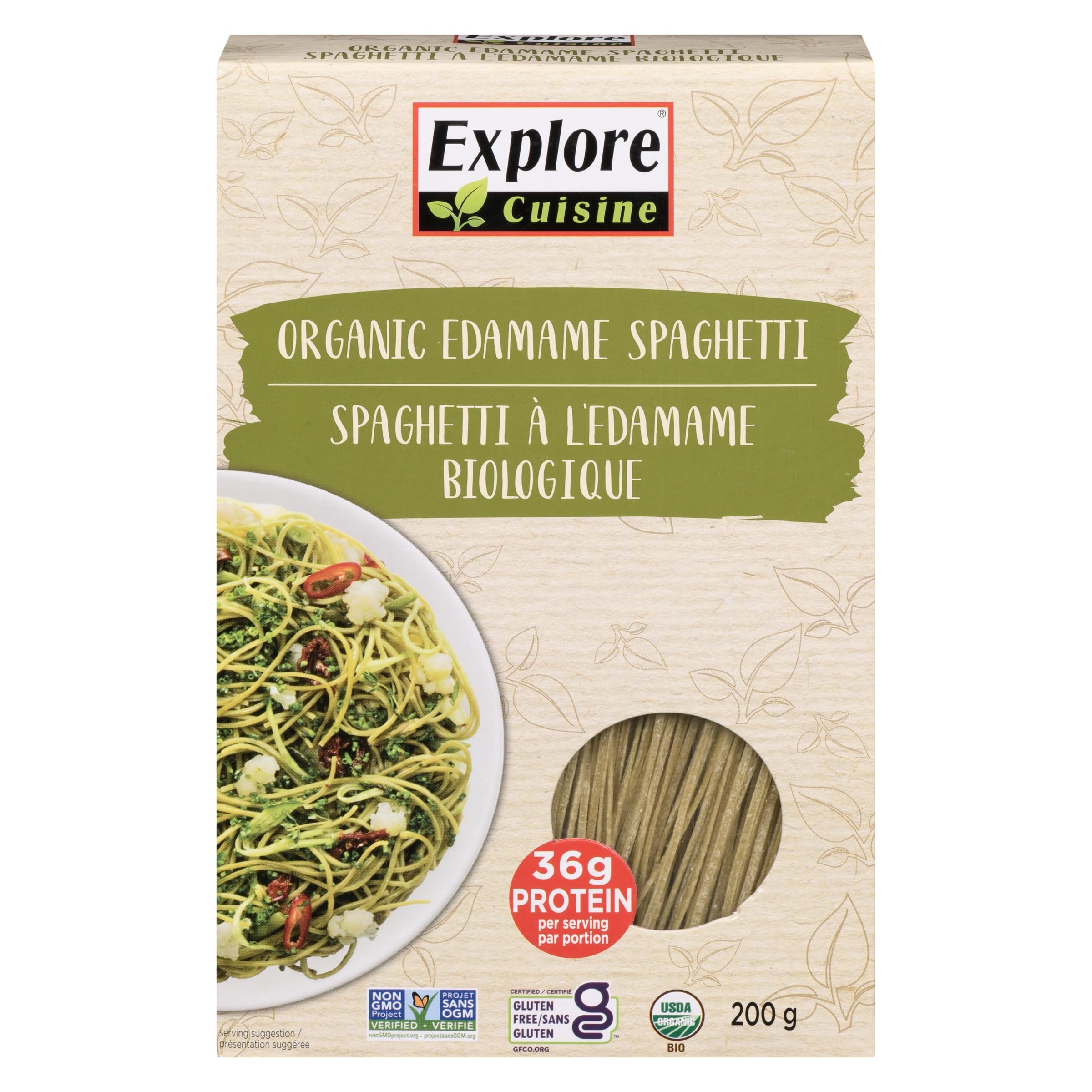 Explore Cuisine Edamame Spaghetti, Organic, 200g (Pack of 1)