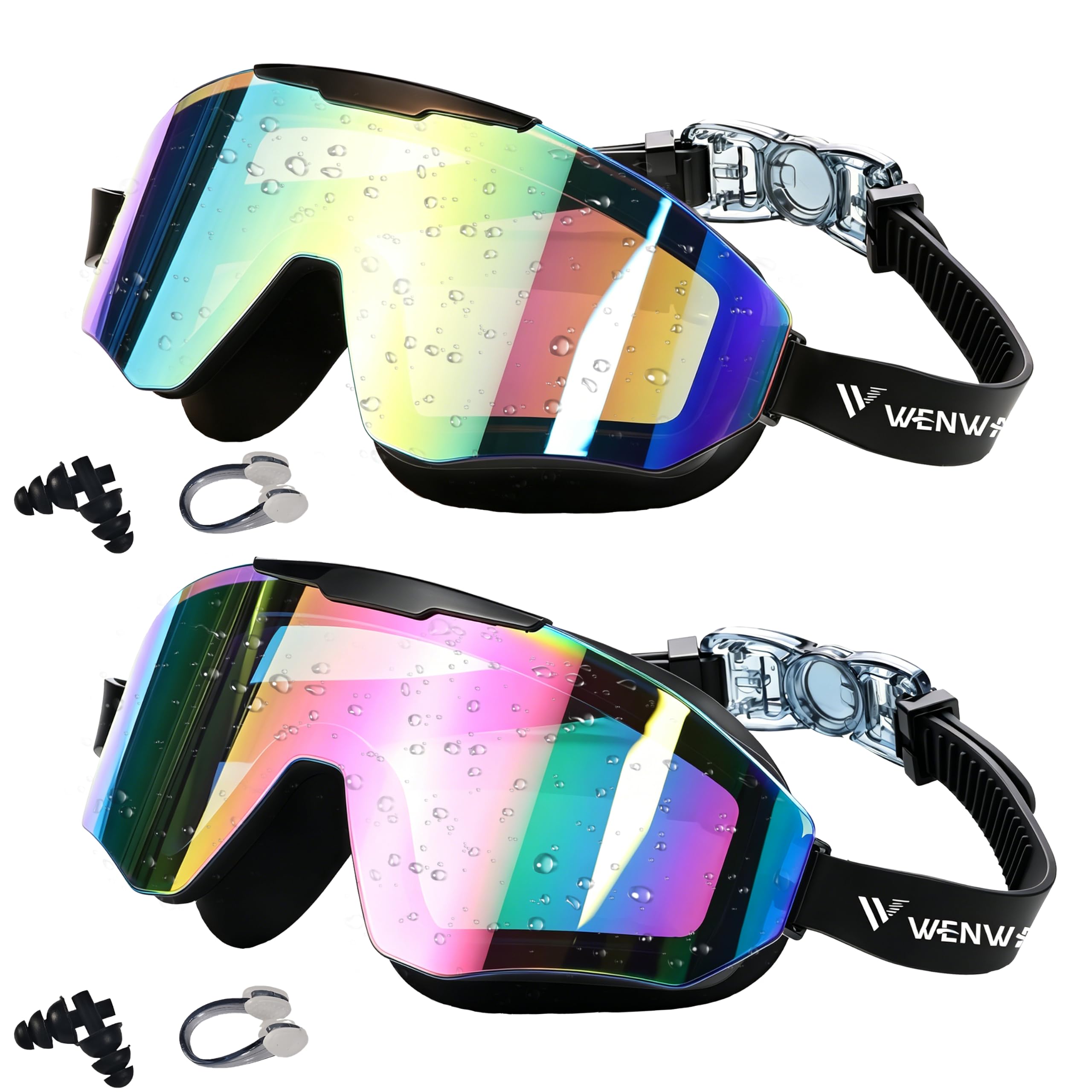 Kids Swim Goggles 2 Pack for Suitable for Children aged 8 and Adults of Both Genders Adul…