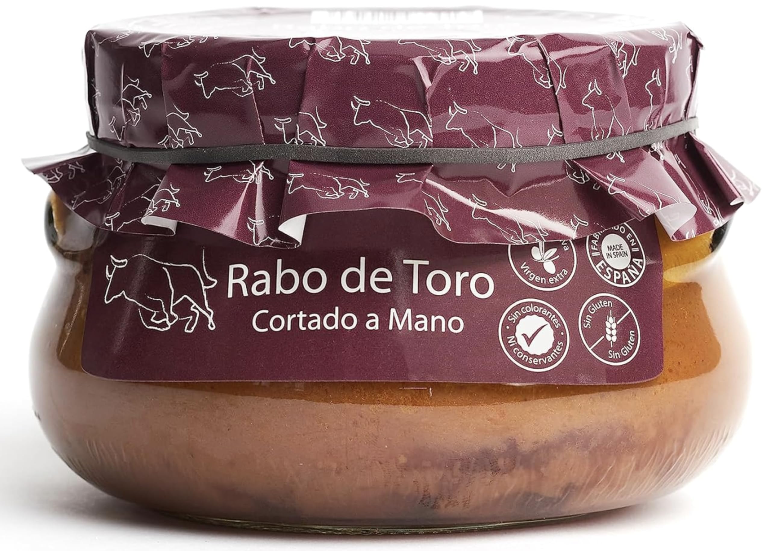 Pack Gourmet 5. Rabo de Toro estofado 640gr + Carrilleras cerdo al vino blanco 440gr + Caracoles en salsa 550gr + Manitas de cerdo salsa boletus 610gr + Callos en salsa jamón, chorizo, morcilla 560gr.