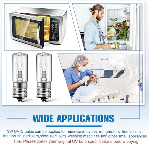 Miniatura 6 de Qualirey Paquete de 6 bombillas de repuesto LB1000 UVC compatibles con GermGuardian GG1100W, GG1000, GG1100B, GG1000CA, LB-1000, GGH200, 661000CA