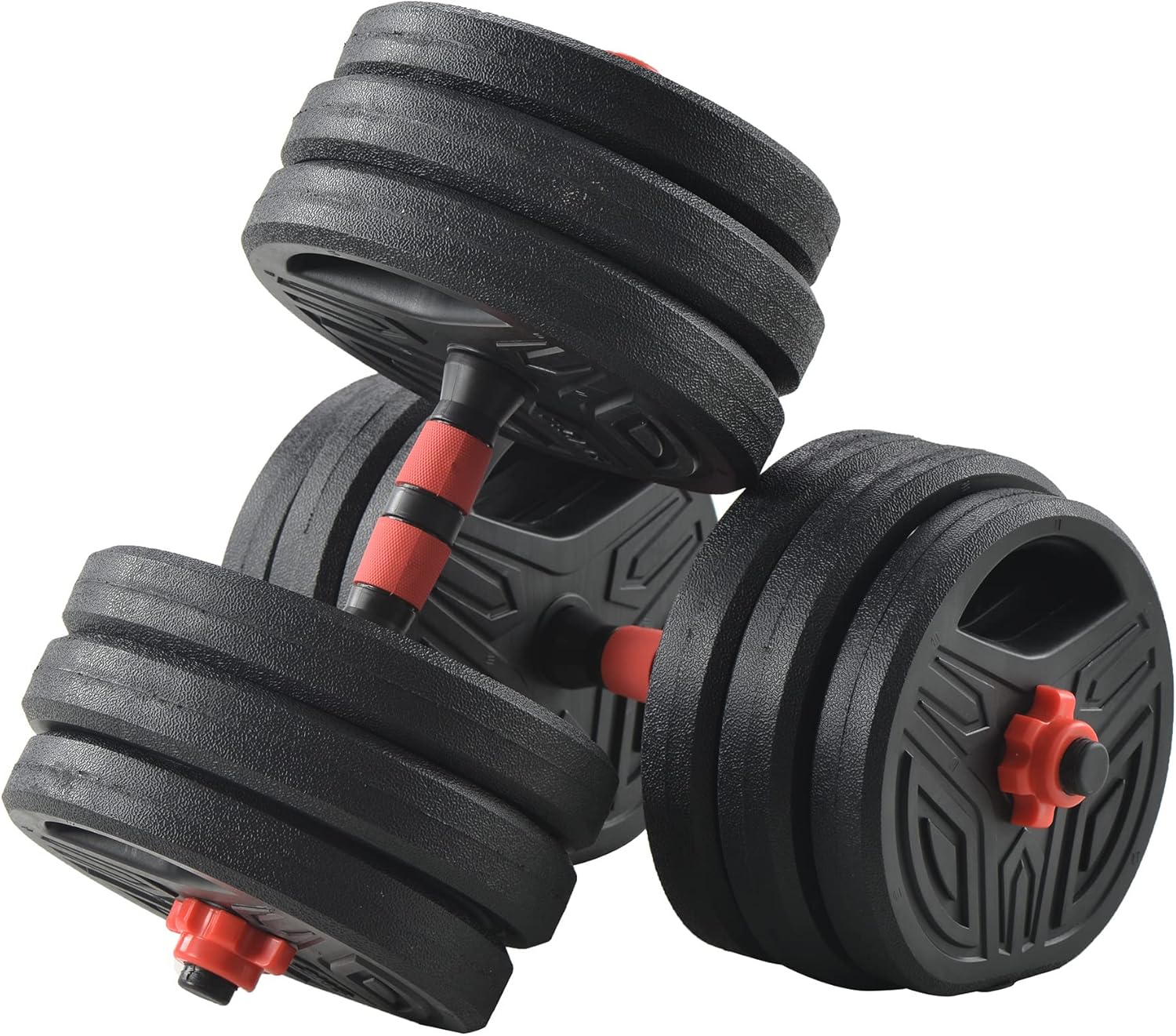 62 LBS Weights dumbbells set, Adjustable Dumbbell Barbell