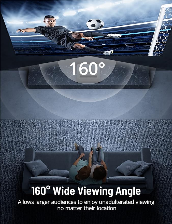 Pantalla fija proyector 100'' 4K Ultra HD marco aluminio miniatura 5