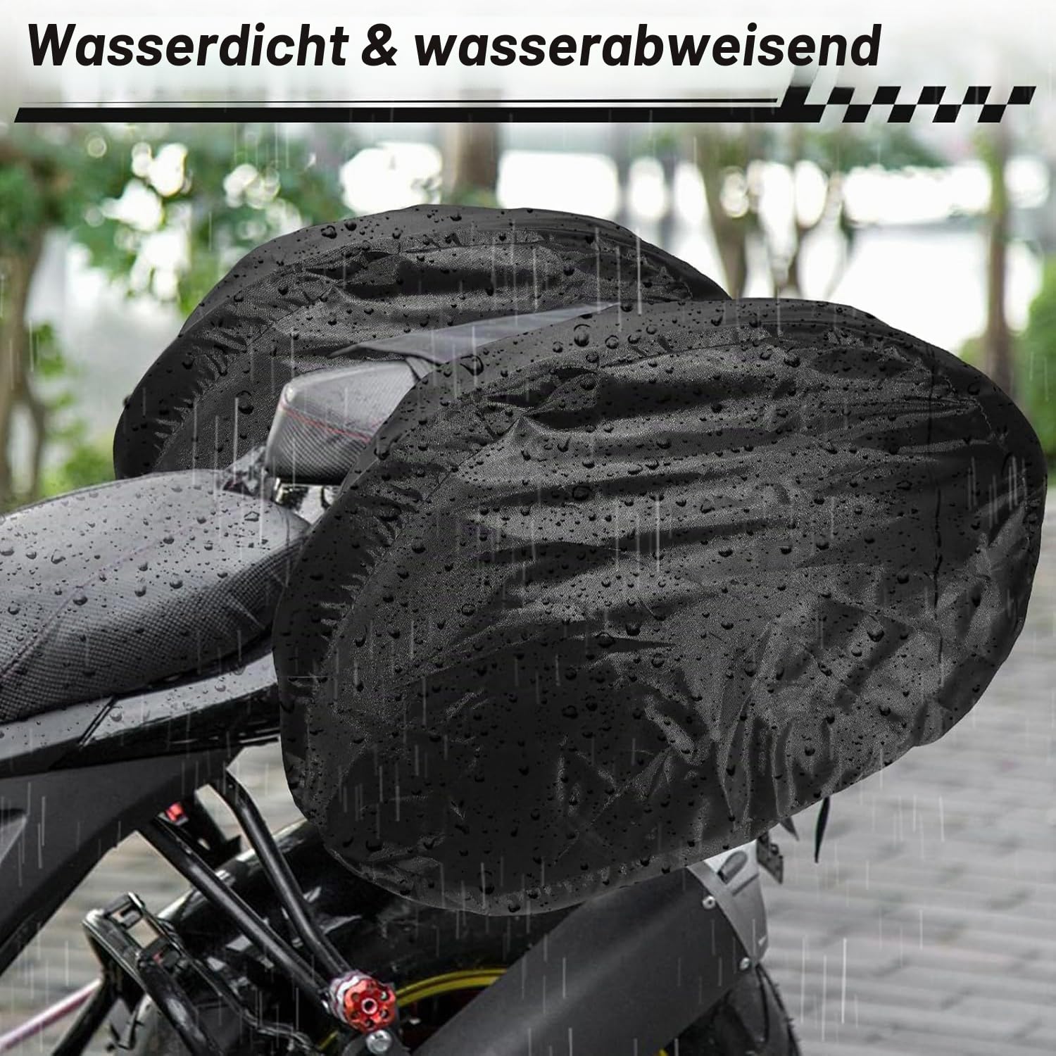 Motorrad Seitentasche,36L-58L,Wasserdicht,Motorradtasche Aufbewahrungstasche,Erhöhter Stauraum für die Aufbewahrung von Gegenständen