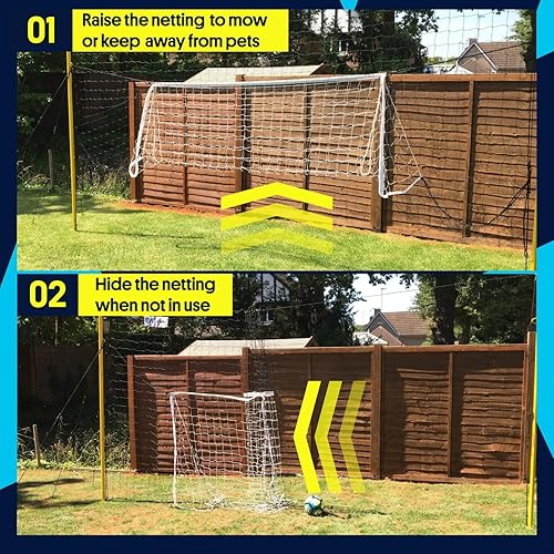 Miniatura 7 de Open Goaaal 3-in-1 Soccer Training Rebounder & Goal Backstop Net - Soccer Goal for Volley, Passing, Solo Training - Outdoor Sports, Backyard Games