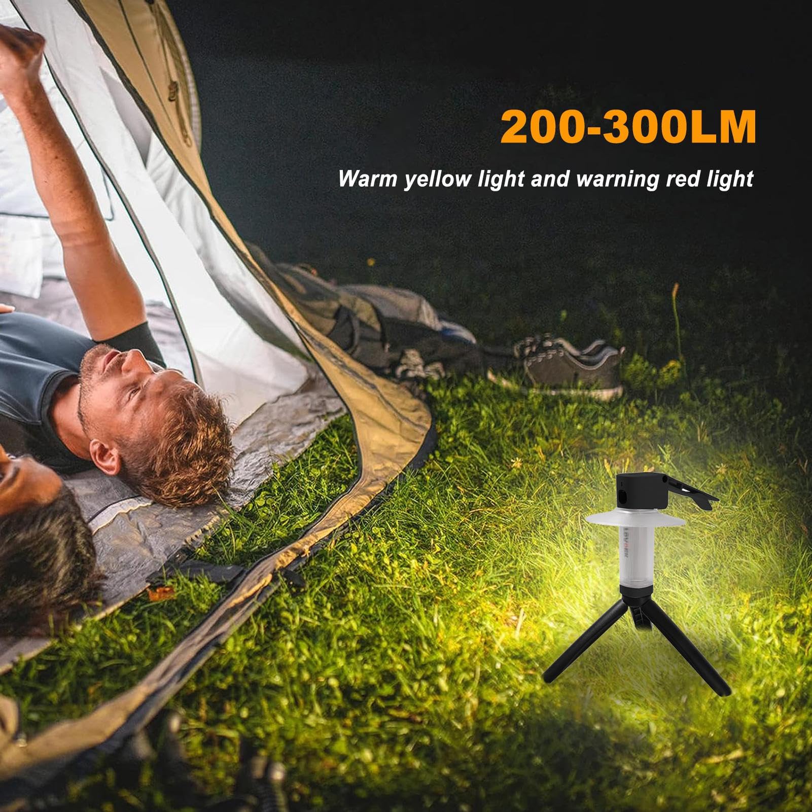 da Campeggio Lampada LED Magnetica 6 Modalità 3 Colori Regolabile | Lampada a Lungo Raggio per Patio Avventura Escursionismo Trekking Uscite All'aperto