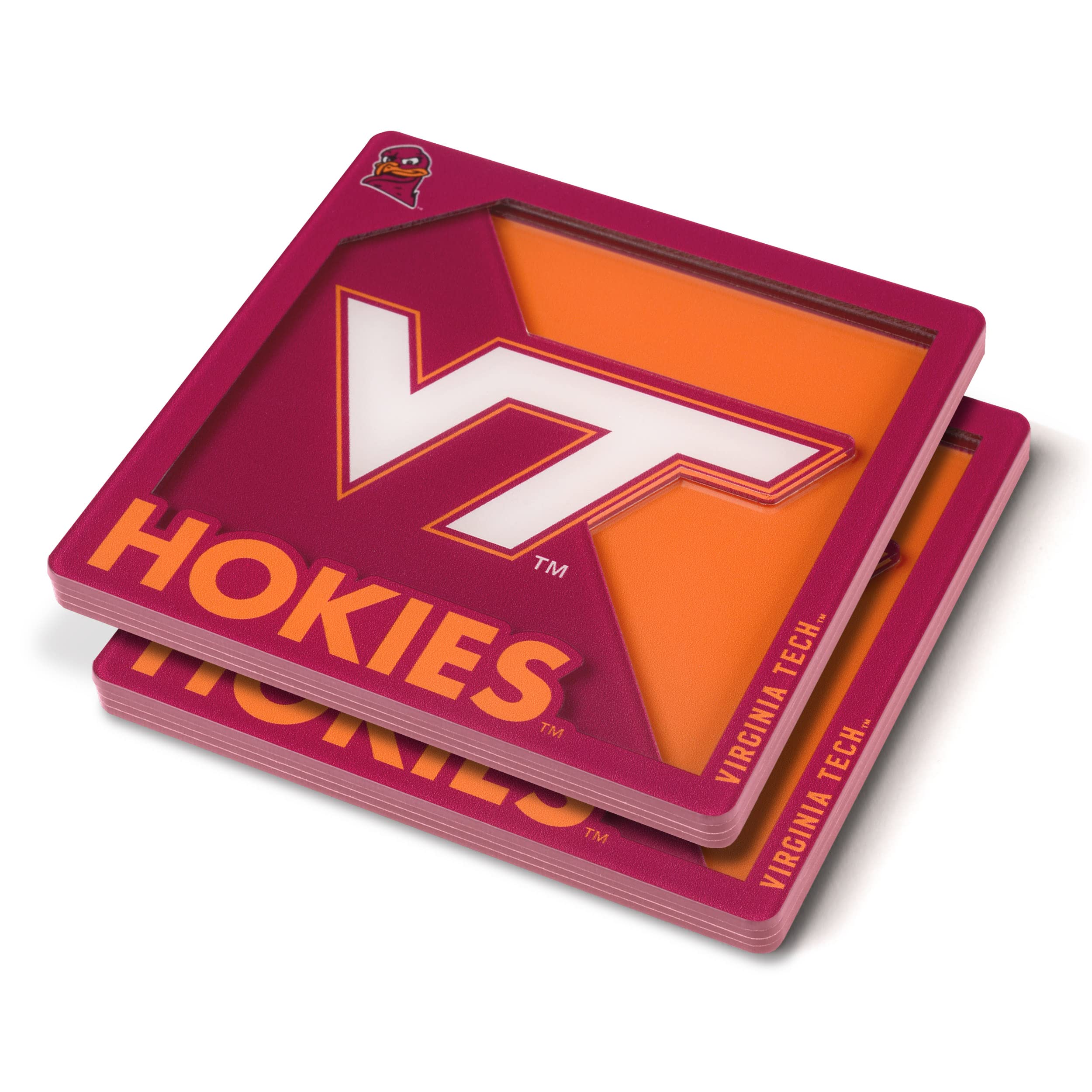 YouTheFan NCAA NCAA 3D Logo Series Coasters