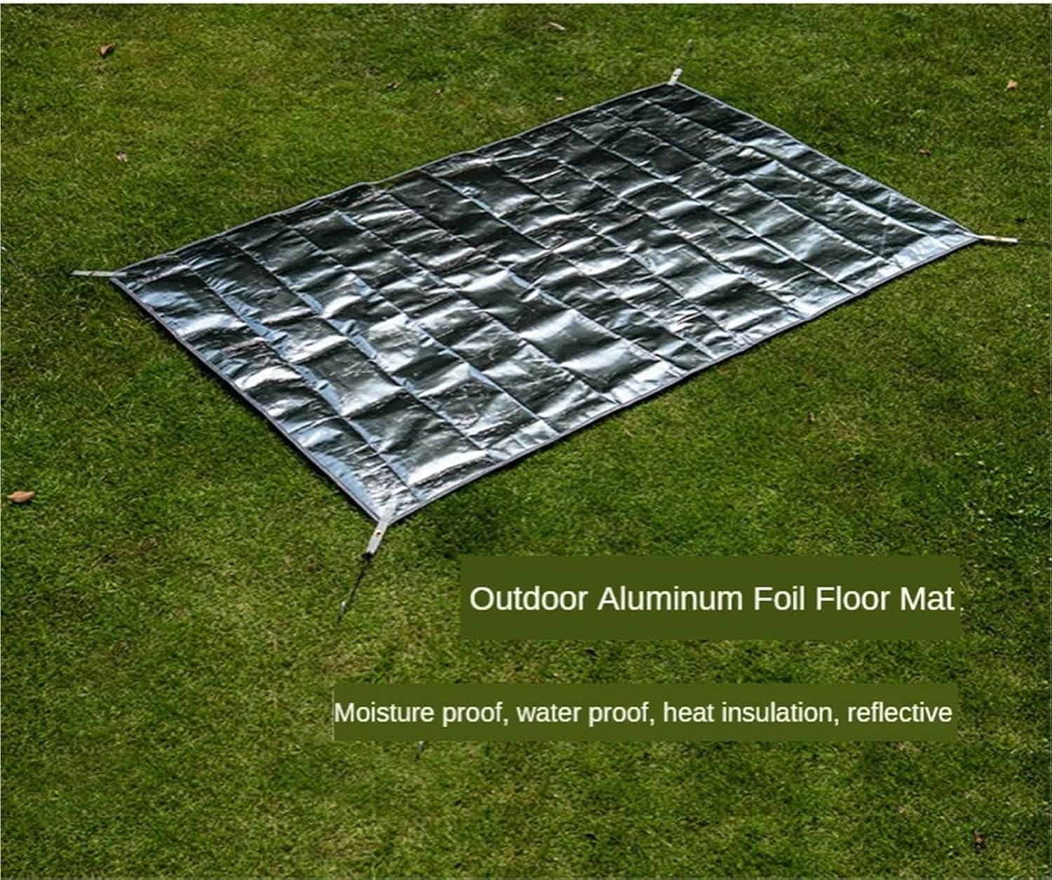 Aluminium Sleeping Mat Multi-Functional PE Aluminum Foil Waterproof Folding Floor Mattress Camping Tent Mat Picnic Sun Shelter