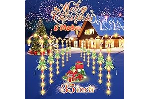 Outdoor Christmas Decorations 35” Candy Cane Lights