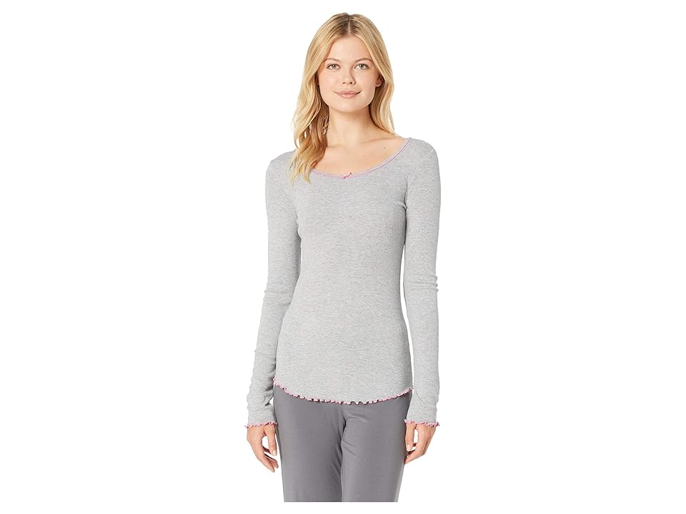 

Hatley Baby Rib Lounge Top (Grey) Women's Clothing