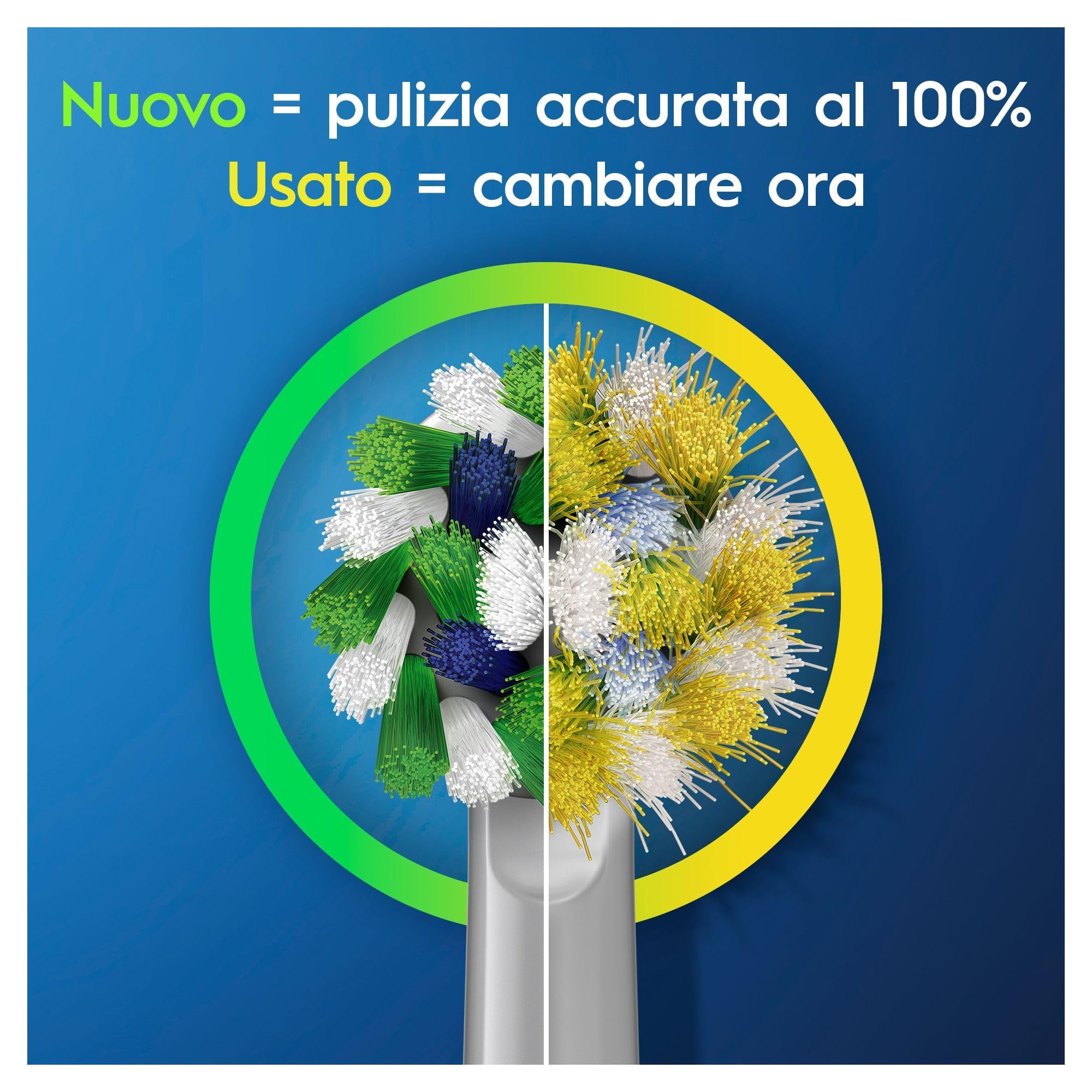 Oral-B Pro 3-3000 Spazzolino Elettrico 3 Modalità di spazzolamento, Sensore di Pressione, Azione Sbiancante, Ideale per Denti Sensibili 1 Testina, Batteria Litio, Bianco