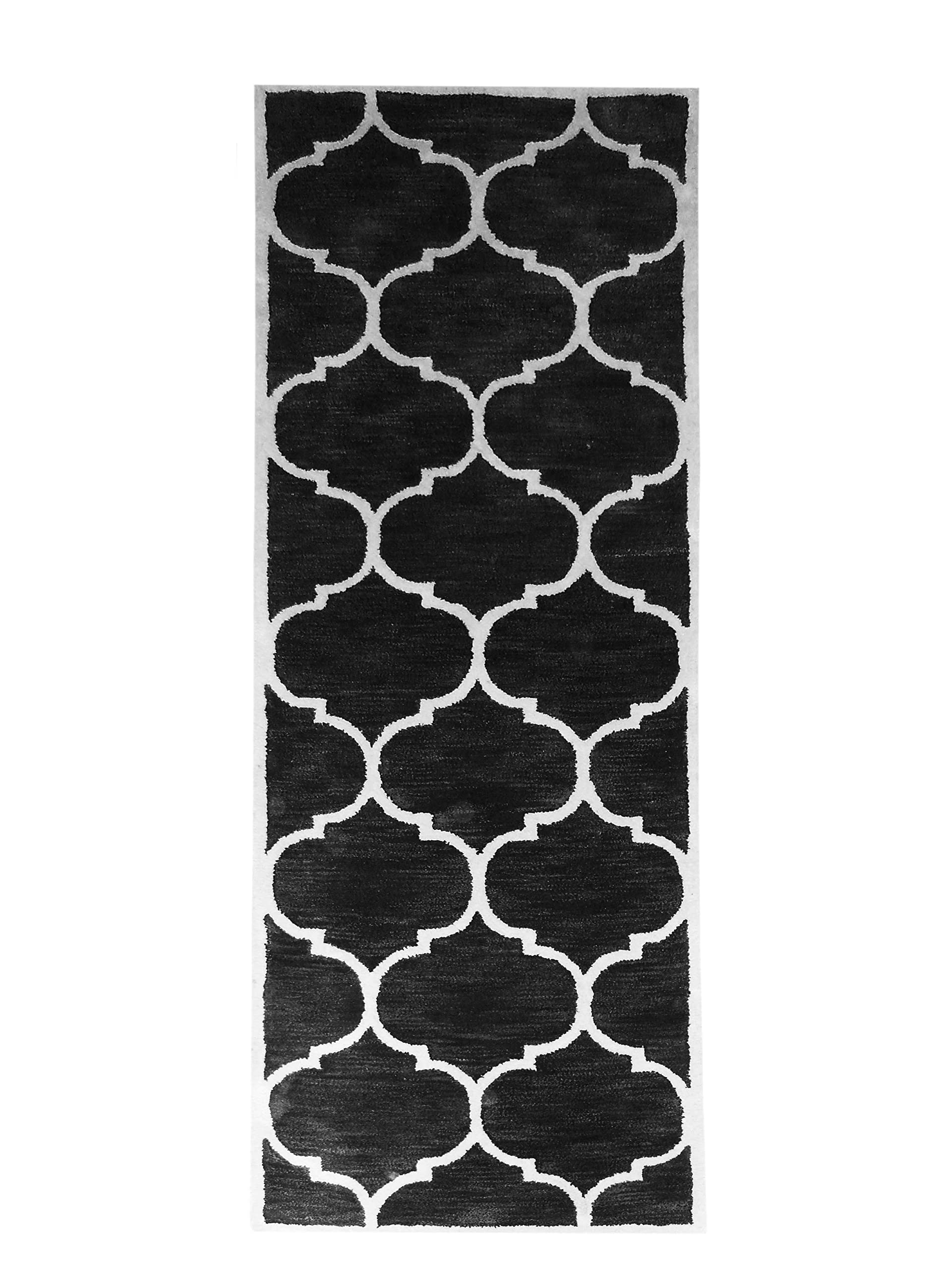 Tapis runner Florida Black 78 x 244 cm pour couloir élégant