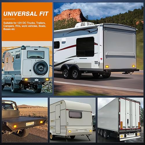 Vista 34 de Nilight Luz trasera ovalada de 6 pulgadas, 2 unidades, luces de marcha atrás blancas de 24 LED con ojales de montaje empotrado, impermeables IP67