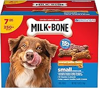 Vista 1 de Milk-Bone Galletas para Perros con Sabor a Mantequilla de Maní con Saborizantes Naturales y Artificiales - Golosinas Crujientes para Perros - 7