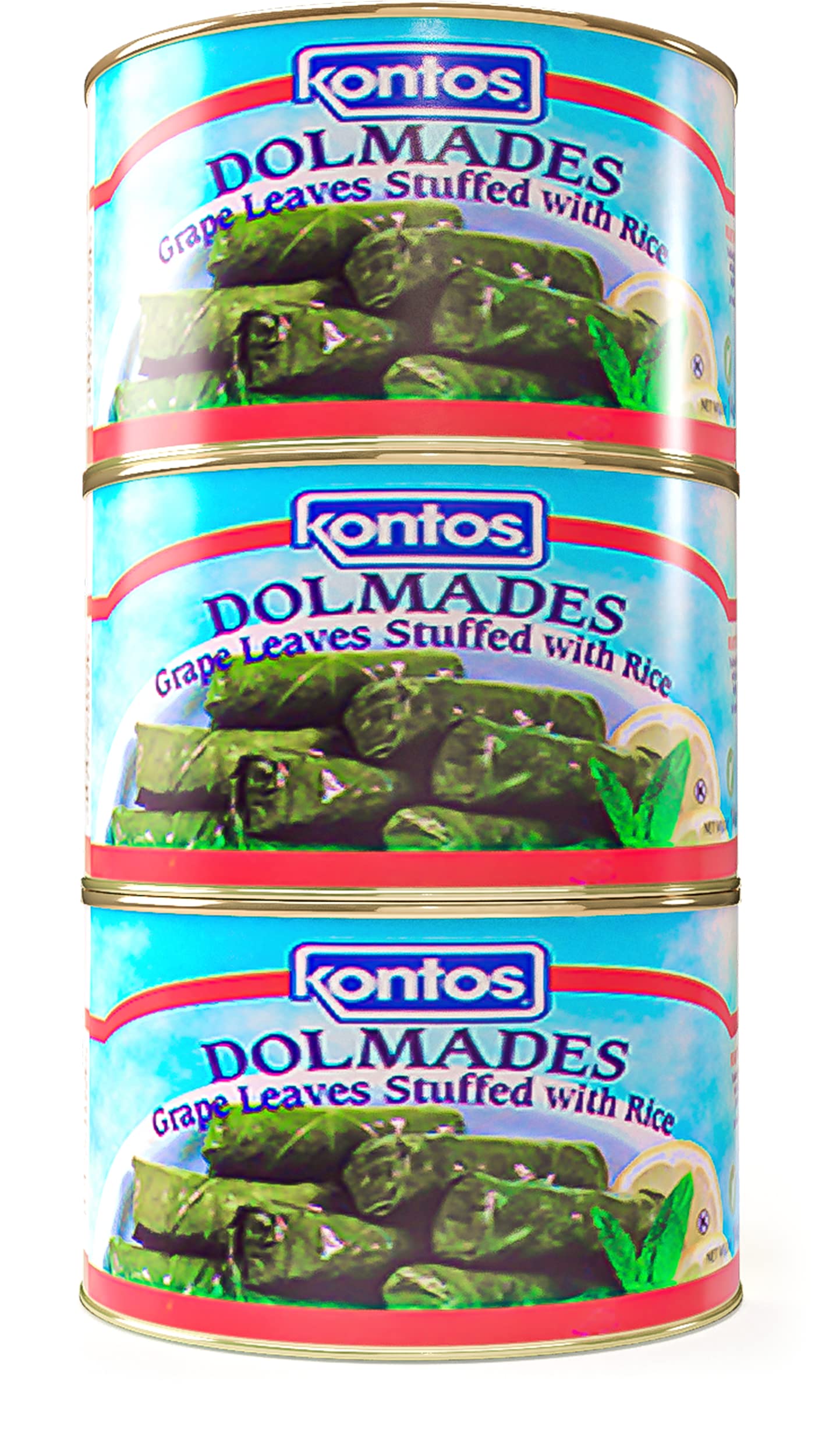 Kontos Foods Dolmas Stuffed Grape Leaves With Rice • Ready To Eat • Kosher • for vegan snacks or Greek Food Mezze Platter w/ spanakopita, tzatziki sauce, babaganush, greek olives or Charcuterie Board