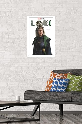 Miniatura 2 de Trends International Marvel Loki - Póster de pared de la serie Sylvie Feature Series, 14.725 x 22.375 pulgadas, versión enmarcada en blanco