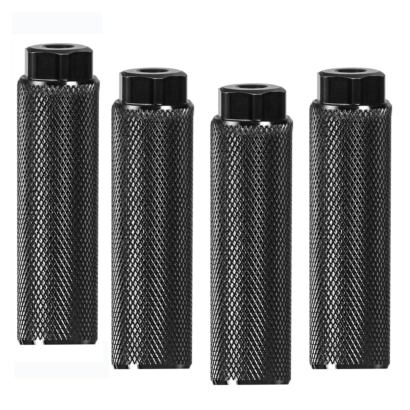 KINSPORY Bike Pegs for 3/8 inch Axles, Aluminum Alloy Anti-Skid BMX Bicycle Pegs for Mountain Bike Backseats Stands Cycling Rear Stunt Pegs