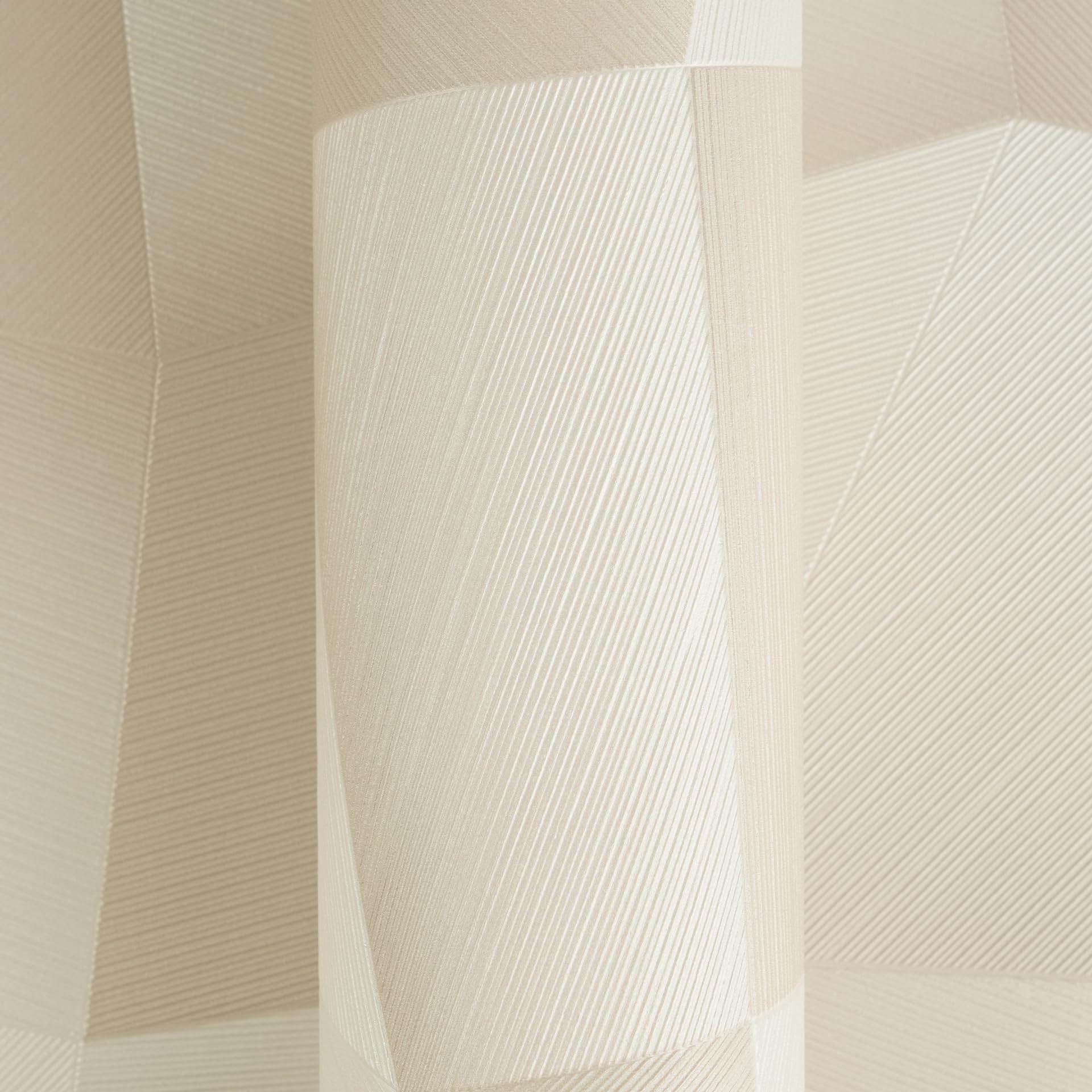 livingwalls papel pintado TNT con efecto 3D en beige, crema, metálico – papel pintado de diseño geométrico 10,05 m x 0,53 m – 791974