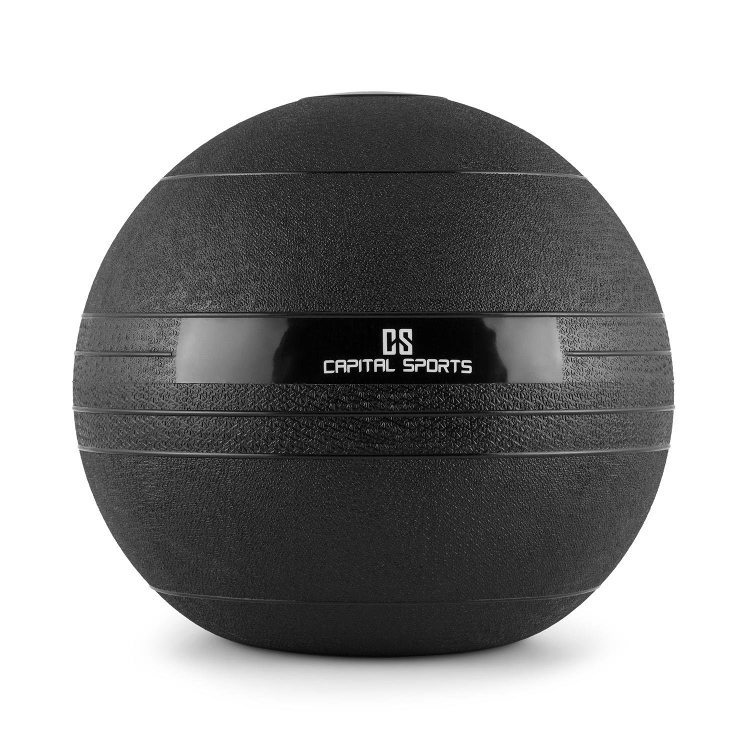 CAPITAL SPORTS Groundcracker Serie - Medizinball, Slamball, Fitness Ball, Krafttraining, Ausdauertraining, Koordination, Füllung: Sand/Eisen, abwaschbar, witterungsfest, Gewichte: 4 kg - 25 kg