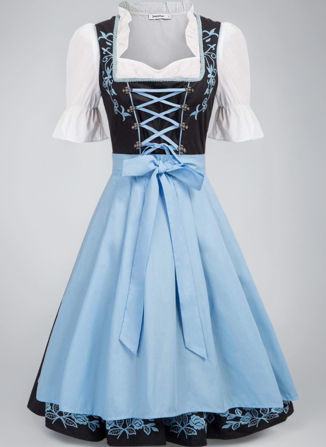 Women's German Dirndl Dress 3 Piece Oktoberfest Outfit Carnival Dirndl Bavarian Costumes for Carnival Oktoberfest Party