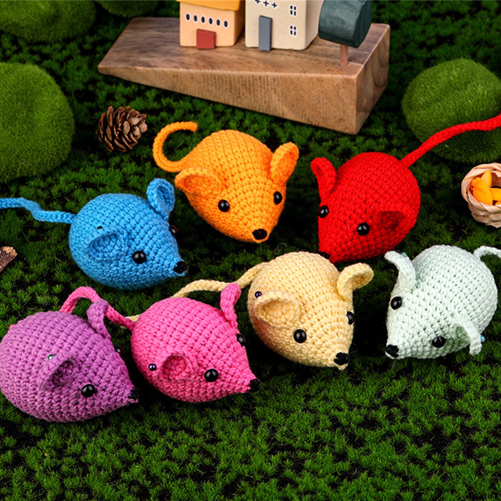 Kit de ganchillo de animales sin terminar con herramienta de ganchillo para muñeca, ganchillo, marcador de tejer, kit de accesorios