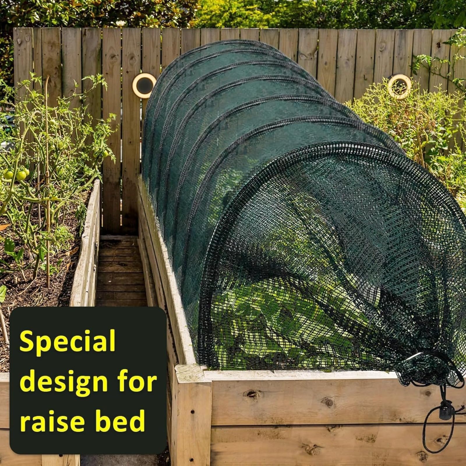 Générique Tunnel de Jardin en Maille, Tunnel de Plantation agricole, 300 x 45 x 45 cm, Résistant au Gel, Protection Contre Les intempéries pour Jardin Potager Protection Contre Le Gel Serre