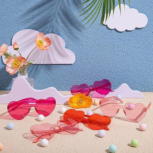 Miniatura 8 de JOYIN Paquete de 18 lentes en forma de corazón para el día de San Valentín con tarjetas, premios de intercambio de aula de San Valentín, anteojos