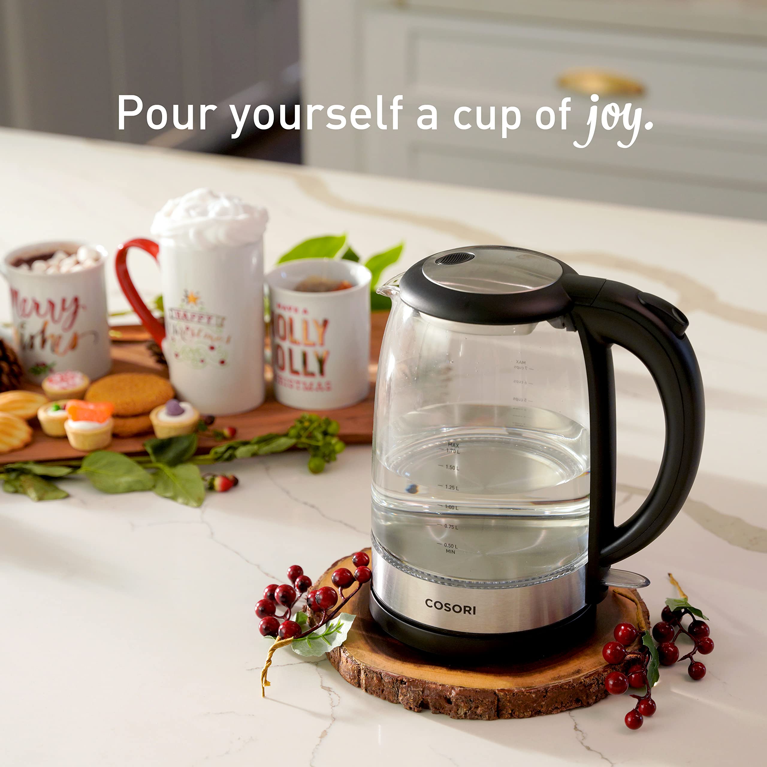 COSORI Electric Kettle with Upgraded Stainless Steel Filter and Inner