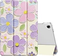 Vista 25 de MoKo Funda para Galaxy Tab A9+/A9 Plus de 11 pulgadas 2023, Funda Protectora Inteligente Delgada con Soporte y Carcasa Trasera Translúcida de PC