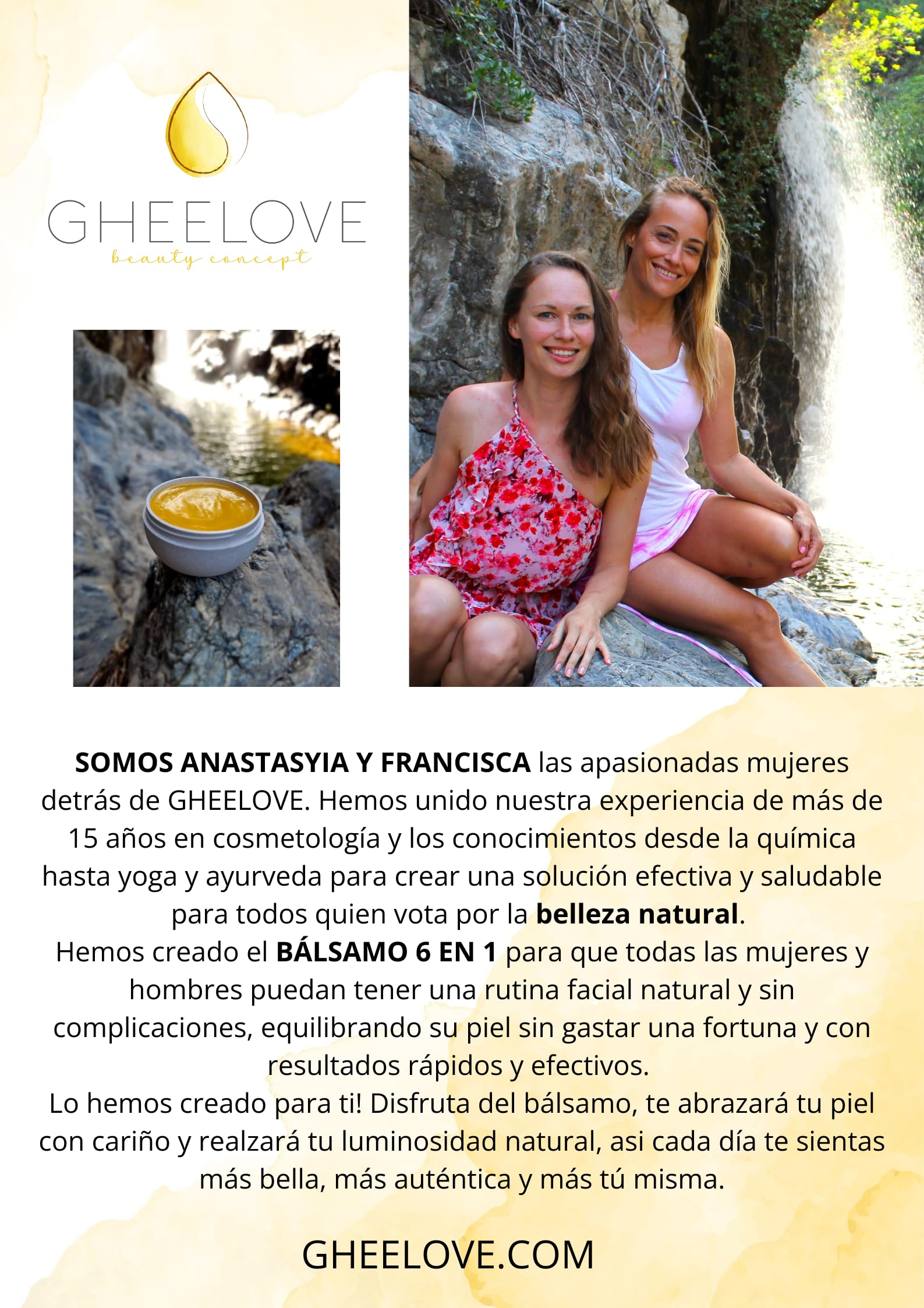 Bálsamo Facial Multiuso 6 En 1 a Base De Ghee, Para Todos Tipos De Piel, Hidrata Y Repara, Natural Sin Perfume Artificial