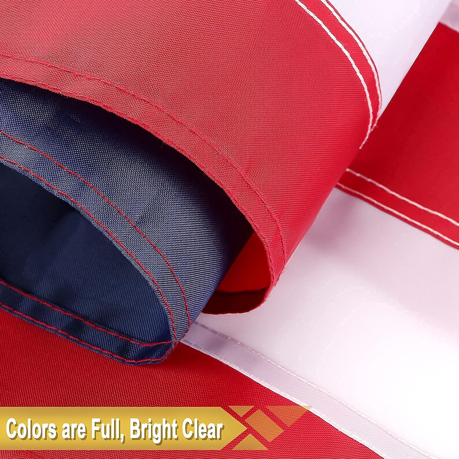 TOPFLAGS American Flag 4x6 FT Outdoor Heavy Duty - Superior US Flag 4x6 Feet, American Flags for Outside, Superior USA Flag with Beautiful Embroidered Stars, Sewn Stripes and Brass Grommets - Image 6