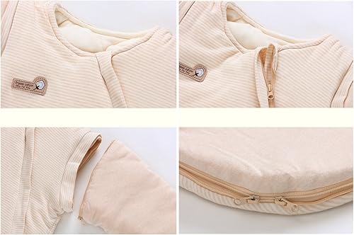 Miniatura 3 de Saco de dormir orgánico para bebé, manta de manga desmontable para otoño